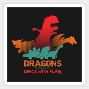 Dinos with Flair Sticker
